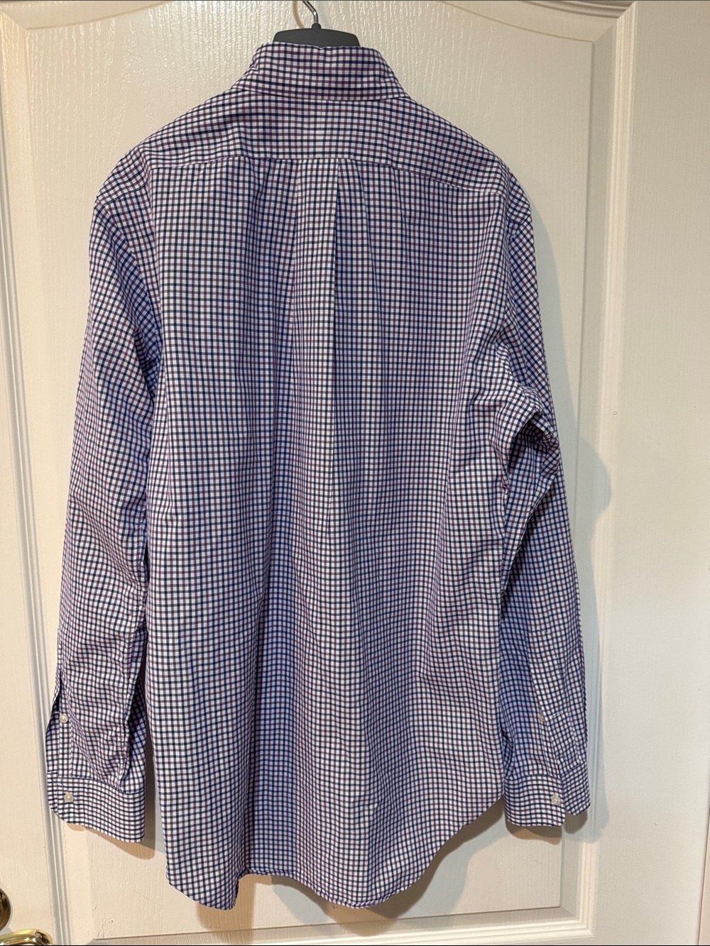 Polo by Ralph Lauren Men’s Navy and White Gingham Button-Down Shirt - Picture 3 of 9